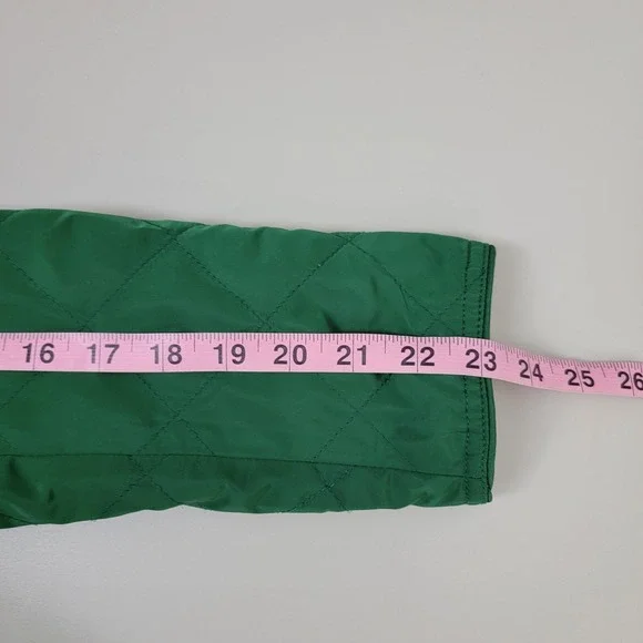 Zara Basic Full Zip Jackets Womens M Green Long Sleeve Pockets Stand Up Collar - Picture 8 of 13